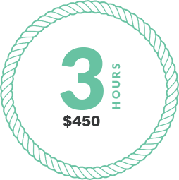 3 Hour fishing trip $450